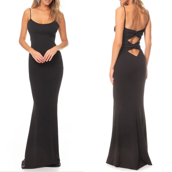 Katie May Dresses & Skirts - Katie May Forget Me Knot Maxi Dress Black S NWT